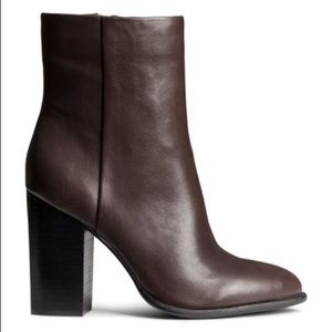 Brown Leather Ankle Boots